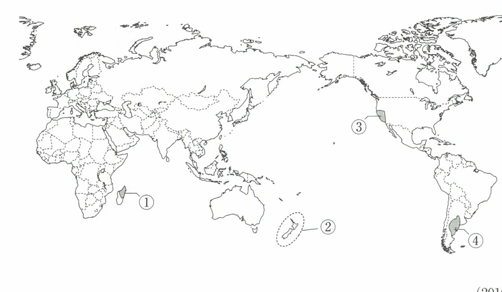 地中海性気候の分布地域