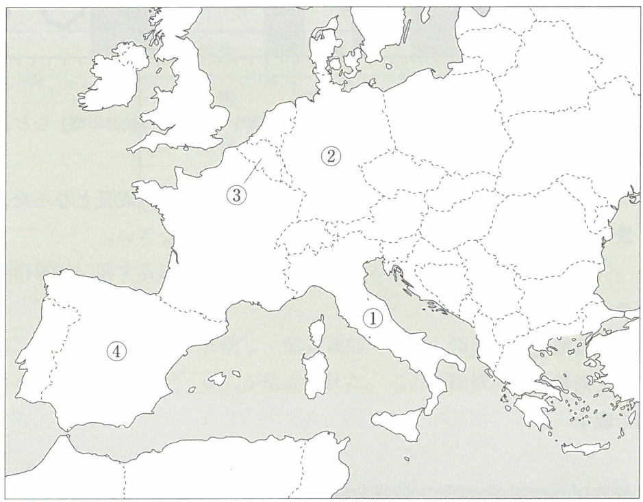 EU本部が置かれている国を示す地図